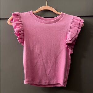 Zara Pink Ruffled Top